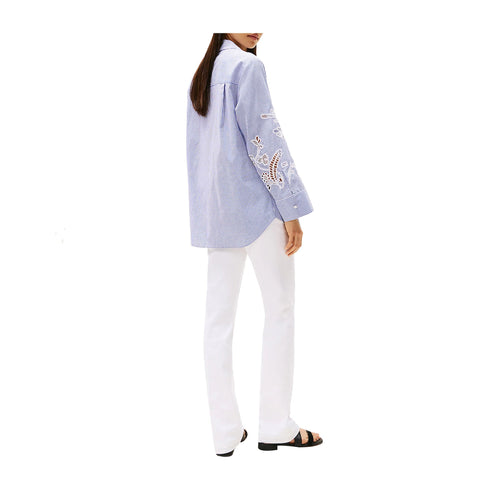 Tommy Hilfiger Camicia casual Camicia Donna a righe con ricamo 36 - Francavilla Moda